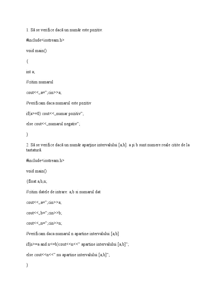 Probleme Rezolvate C++ | PDF