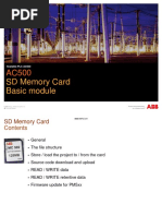 SD Memory Card Basic Module: Scalable PLC AC500