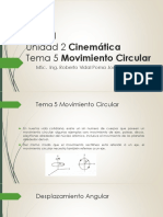 Unidad 2 Cinematica Tema 5 Movimiento Circular