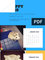 Hamster 2018 Calendar