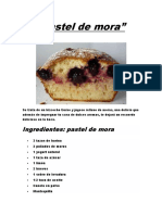 Pastel de Mora