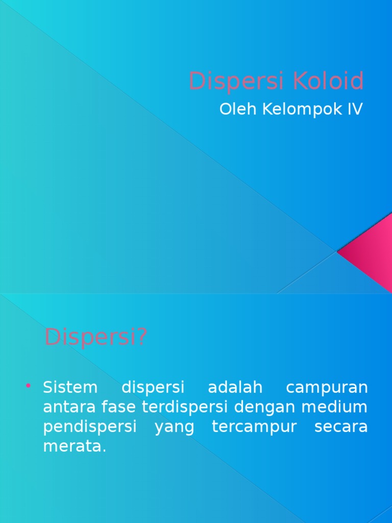 Dispersi Koloid | PDF | Karier & Perkembangan