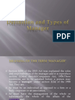 Definition and Types of Manager