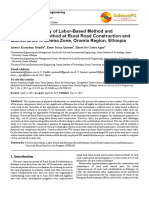 Comparative Study of Labor-Based Method and Machine-Based Method at Rural Road Construction and Maintenance in Jimma Zone, Oromia Region, Ethiopia