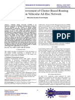 Review on Improvement of Cluster-Based Routing Protocol on Vehicular Ad-Hoc Network