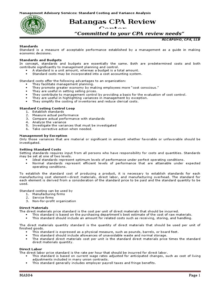 an-in-depth-guide-to-standard-costing-and-variance-analysis-for
