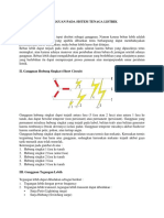 Gangguan Pada Sistem Tenaga Listrik I. Gangguan Beban Lebih