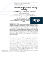 Police Officer Physical Ability Testing: Re-Validating A Selection Criterion