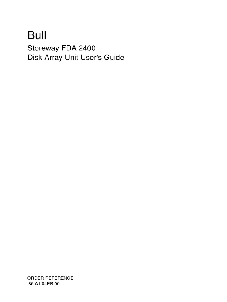Storeway_FDA2400_DiskArray_UserGuide_86A104ER00.pdf | Electrical Connector  | Computer Data Storage