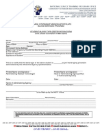 SLU NSTP Blood Type Form