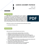 FS SY: Learning Assessment Strategies