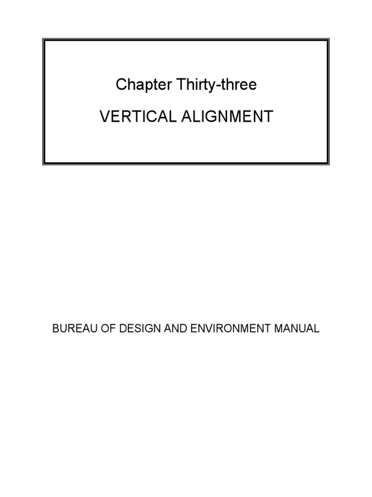 Illinois Vertical Alignment Guidelines | PDF | Transportation ...