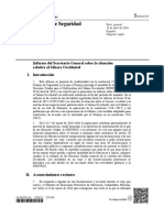 2016, Informe ONU, Situación Del Conflicto Ban Ki Mon