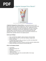 What Is Superior Laryngeal Nerve Paresis