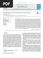 Electrodeposition SN ZN Ni