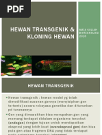 Hewan Transgenik & Kloning