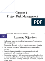 Project Risk Management: 1 WWW - Cahyo.web - Id IT Project Management, Third Edition Chapter 11