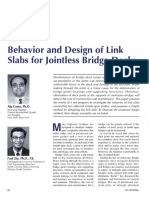 Behavior and Design of Link Slabs for Jointless Bridge Decks