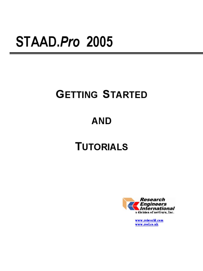 Getting Started STAAD 2007 | PDF | Technology & Engineering