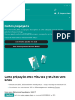 Cartes Prépayées BASE - Minutes, SMS Et MB Gratuites