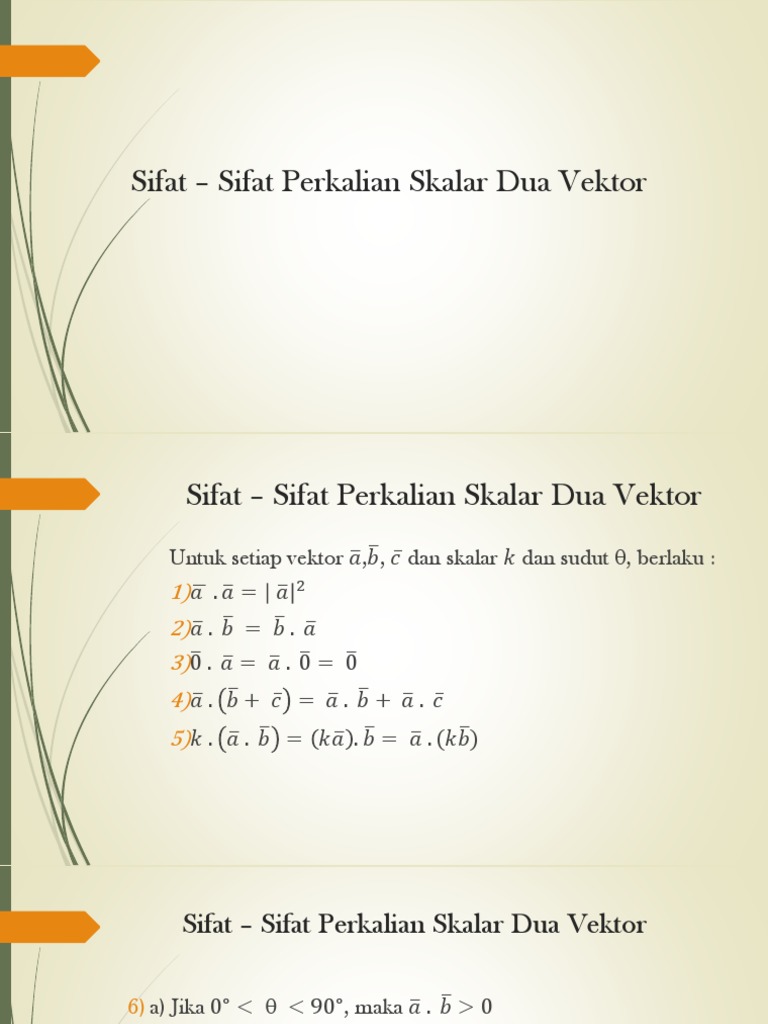 Contoh Soal Perkalian Skalar Dua Vektor Dan Pembahasannya Matematika