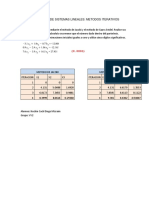 Resolucion de Sist. Lineales Metodos Iterativos Ejercicio