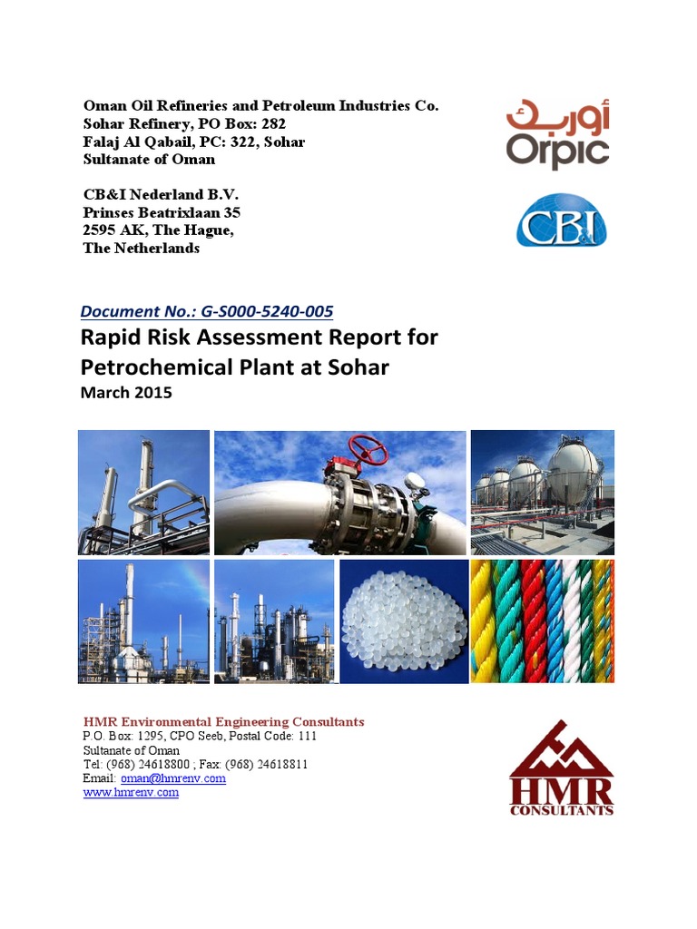 Rapid Risk Assessment: Sohar Refinery | PDF | Oil Refinery | Hazards