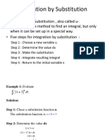 Integration by Substitution