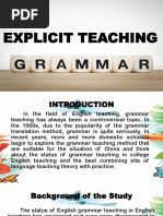 Explicit Teaching