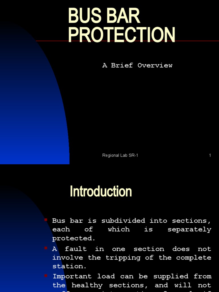 Bus Bar Protection Overview Guide | PDF | Transformer | Electrical ...