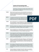 Global Assessment of Functioning (GAF)