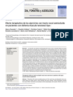 Efecto Terapéutico de Los Ejercicios Con Tracto Vocal Semiocluido en Pacientes Con Disfonía Músculo Tensional Tipo I