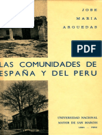 Arguedas-Comunidades de Espana y Del Peru, 1968