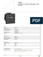 Product Data Sheet: Hour Counter - Mechanical 7 Digit Display - 230V AC 50Hz