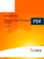 Microsoft Office Enterprise Project Management Solution: September 2006