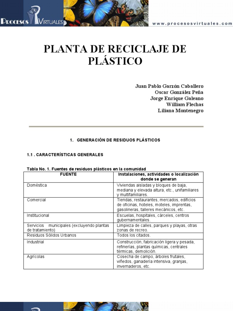 Planta de Reciclado | PDF | El plastico | Aluminio