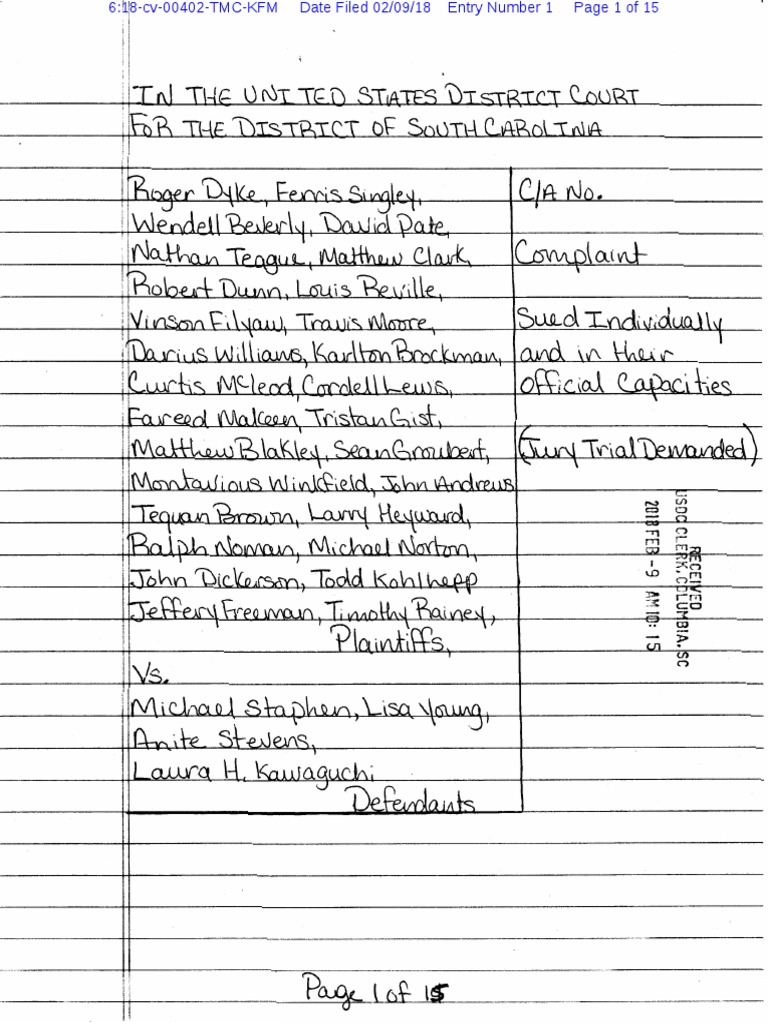 Reville Lawsuit Overview | PDF | Bivens V. Six Unknown Named Agents ...
