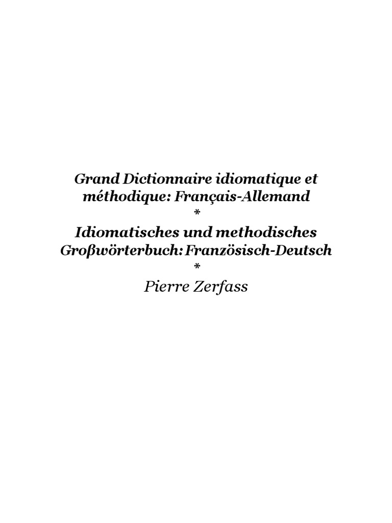 dict idiomatique francais allemand pdf