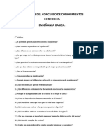 PREGUNTAS DEL CONCURSO DE CONOCIMIENTOS CIENTIFICOS enseñanza básica..doc