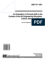2007-01-1051 - An Evaluation of Formula SAE in The Context of The UK Engineering Education Culture, Money and Space