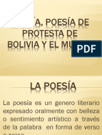 Poesía, Poesía de Protesta de Bolivia y
