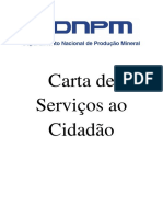 Carta de Servicos Do DNPM PDF