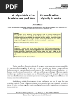 Nobu Chinen - A religiosidade afro-brasileira nos quadrinhos