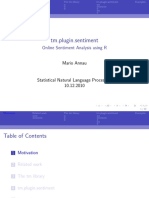 TM - Plugin.sentiment: Online Sentiment Analysis Using R