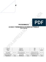 EHS-P-DDH 006 Procedimiento Acceso y Permanecia en Areas de Trabajo-Rev 01