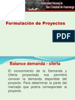 Demanda-oferta proyecto formulación