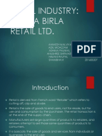 Retail Industry: Aditya Birla Retail LTD