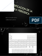 Clasificacion de La Tabla Periodica