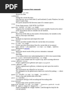 Varlist Exp: Alphabetical List of Common Stata Commands