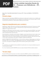 Passo A Passo - Como Solicitar Isenções Fiscais de Carros para PCD - Pessoas Com Deficiência - IPI, ICMS, IPVA e Rodizio - Mundo Do Automóvel para PCD